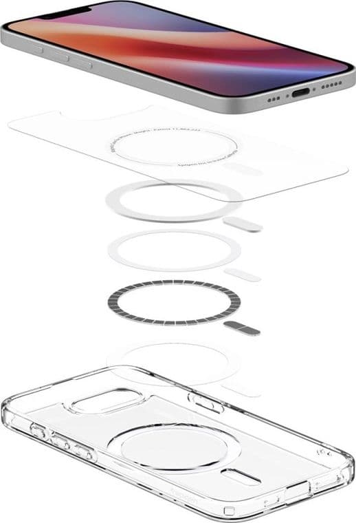 Spigen Ultra Hybrid Mag MagSafe - Custodia per iPhone 17e / 16e (Bianco) - 8