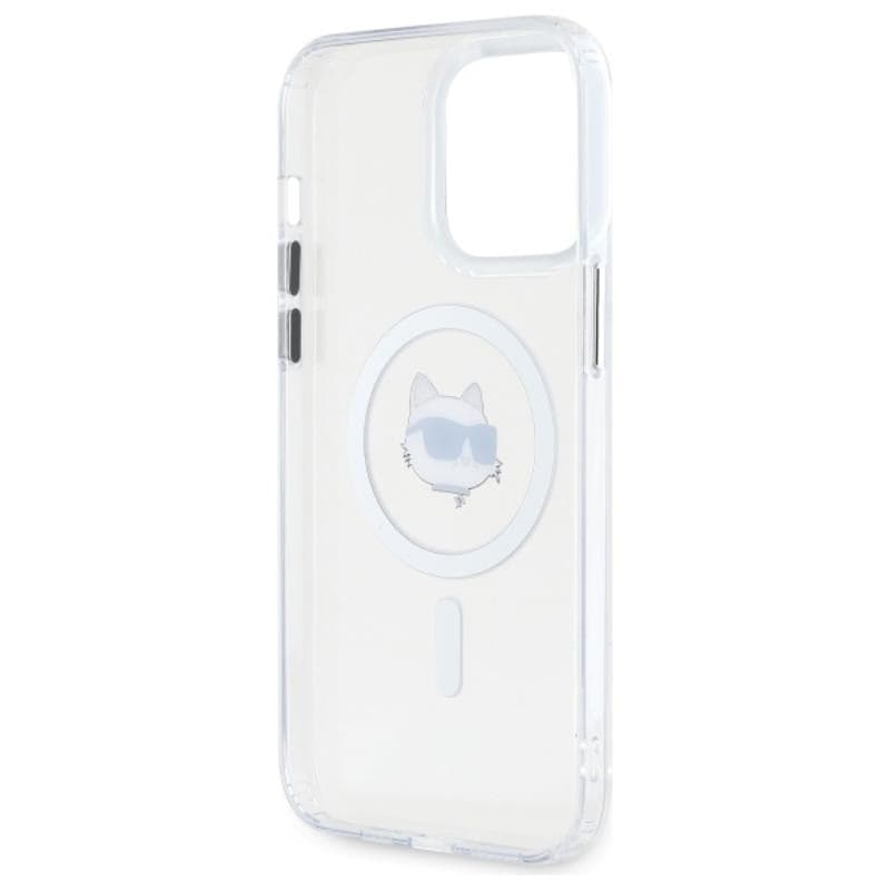 Karl Lagerfeld IML Metal Choupette Head MagSafe - Case for iPhone 14 Pro Max (White) - 7