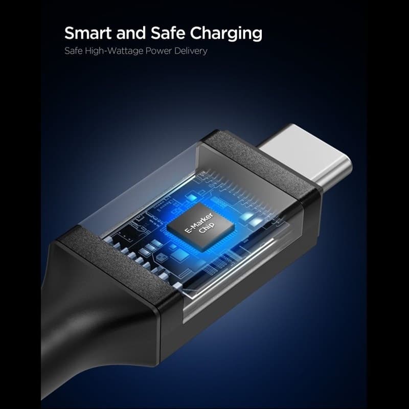 Spigen EB24015CC Essential - Cavo da USB-C a USB-C PD 240W 1,5 m (nero) - 4