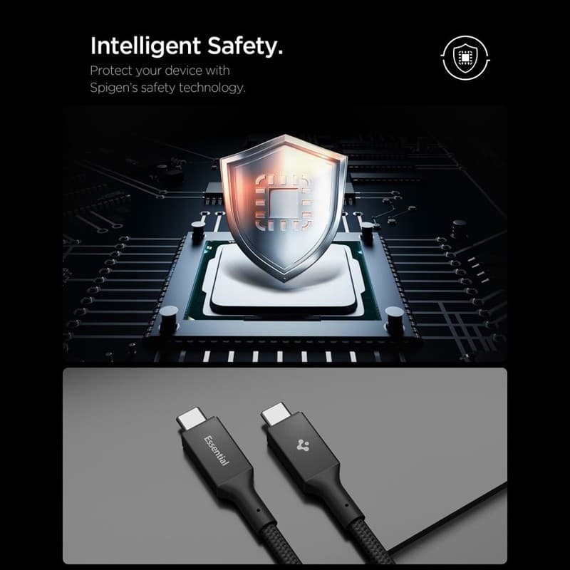 Spigen EB24015CC Essential - Cavo da USB-C a USB-C PD 240W 1,5 m (nero) - 8