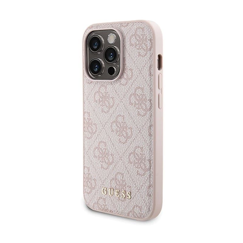 Guess Bundle Pack MagSafe 4G Metal Gold Logo - Case set + Power Bank 5000mAh MagSafe iPhone 14 Pro (pink) - 2