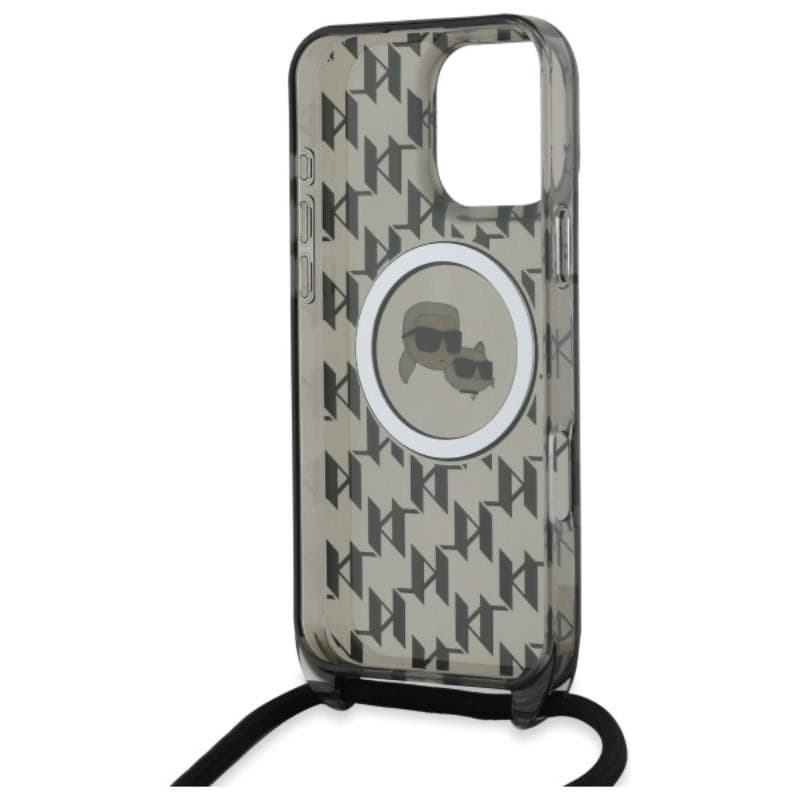 Karl Lagerfeld IML Crossbody Monogram Karl & Choupette Head MagSafe - Case for iPhone 16 Pro Max (black) - 6