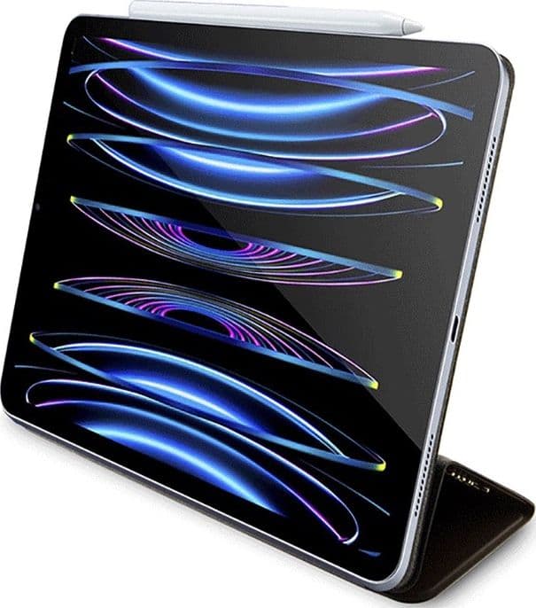 Guess 4G Stripe Allover - Case for iPad Pro 12.9" (2022-2020) (Brown) - 5