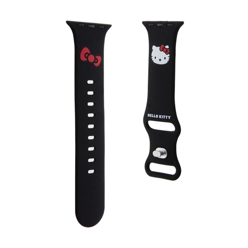 Hello Kitty Silicone Kitty Head - Strap for Apple Watch 38/40/41 mm (black) - 3