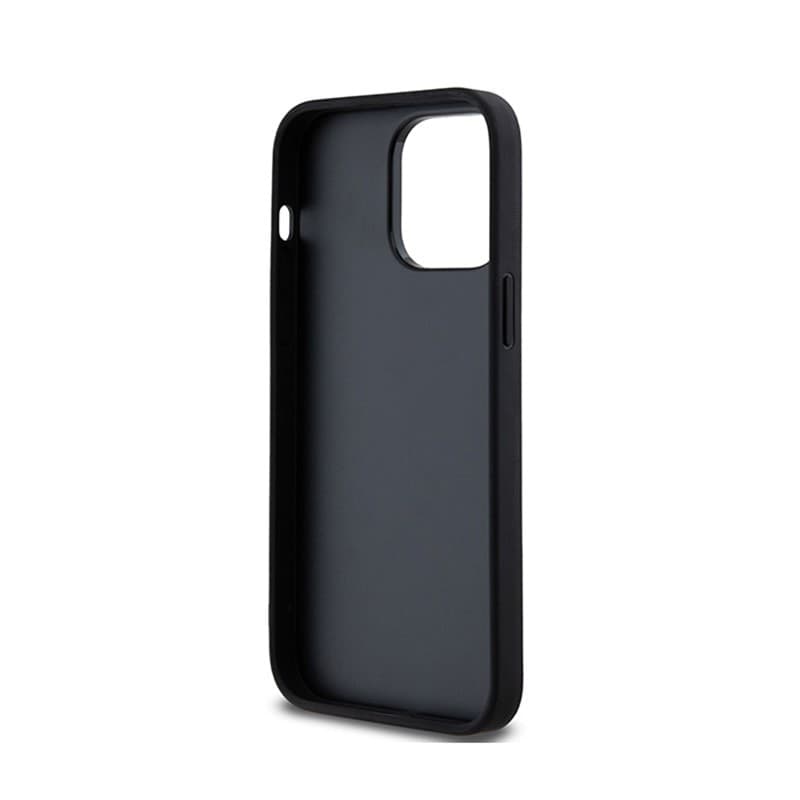DKNY Leather Checkered Mono Pattern & Printed Stripes - iPhone 14 Pro Max Case (black) - 7