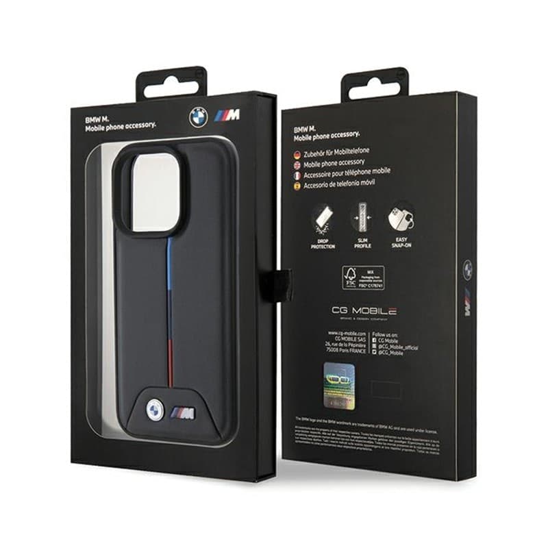 BMW Quilted Tricolor - Case for iPhone 15 Pro (Black) - 8