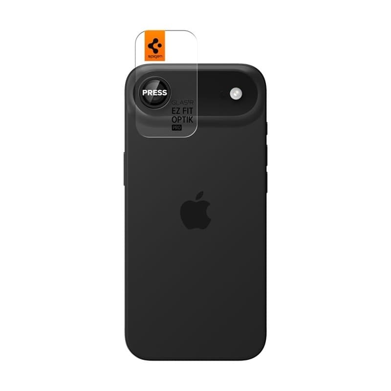 Spigen Optik Pro GLAS.TR EZ Fit Camera Protector 2-Pack - Lens Protector for iPhone Air (2 pcs) (Black) - 2