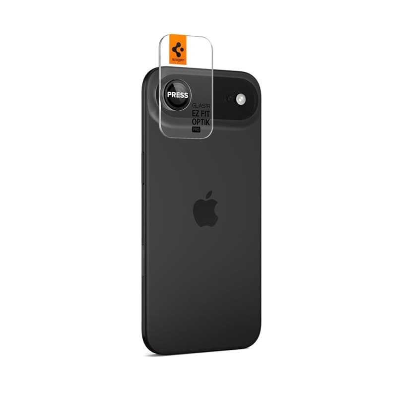 Spigen Optik Pro GLAS.TR EZ Fit Camera Protector 2-Pack - Lens Protector for iPhone Air (2 pcs) (Black) - 6