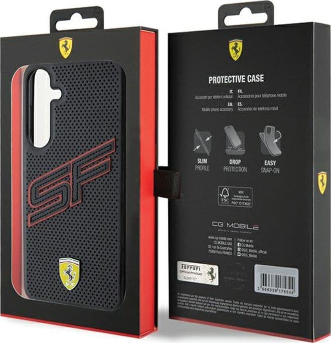 Ferrari Big SF Perforated - Samsung Galaxy S24 Case (black) - 8