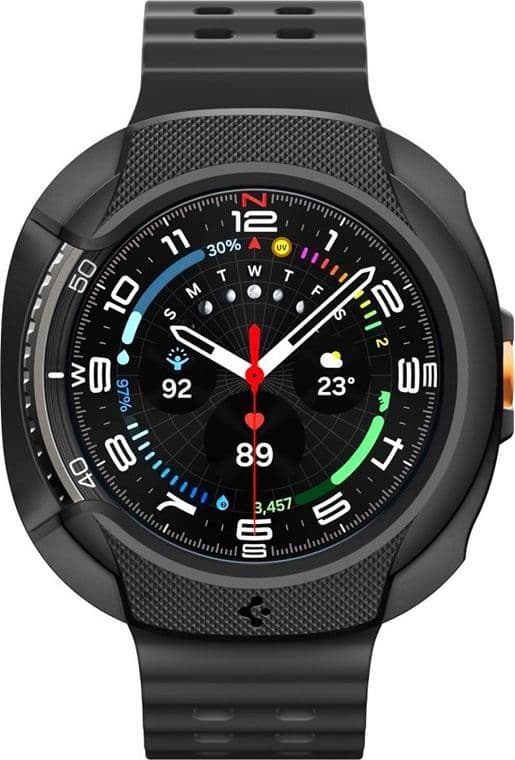 Spigen Liquid Air - Case for Samsung Galaxy Watch 8 Classic 46 mm (Matte Black) - 3