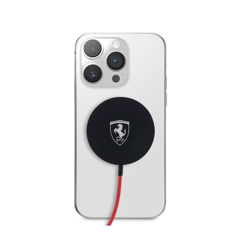 Ferrari MagSafe Shield Logo - MagSafe 15W inductive charger (black) - 2