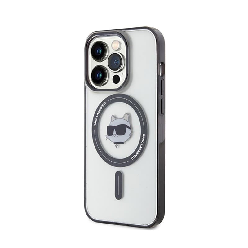 Karl Lagerfeld IML Choupette Head MagSafe - iPhone 15 Pro Max Case (Transparent) - 2