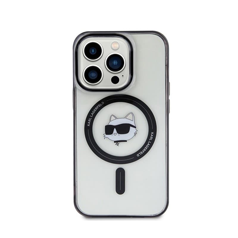 Karl Lagerfeld IML Choupette Head MagSafe - iPhone 15 Pro Max Case (Transparent) - 3