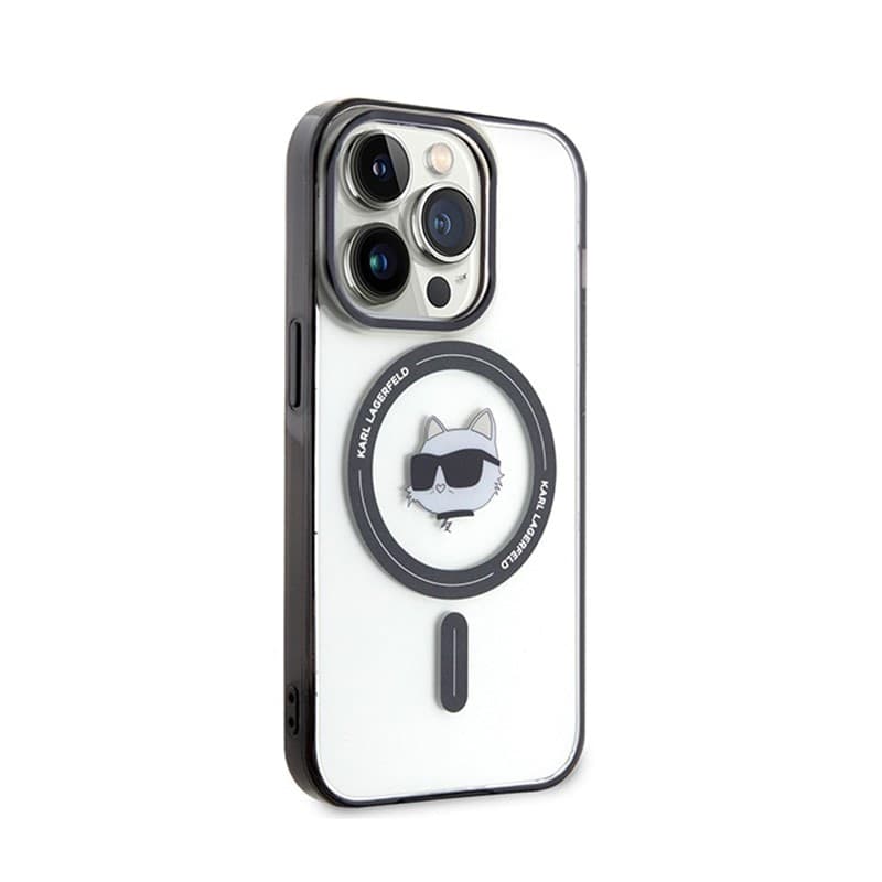 Karl Lagerfeld IML Choupette Head MagSafe - iPhone 15 Pro Max Case (Transparent) - 4