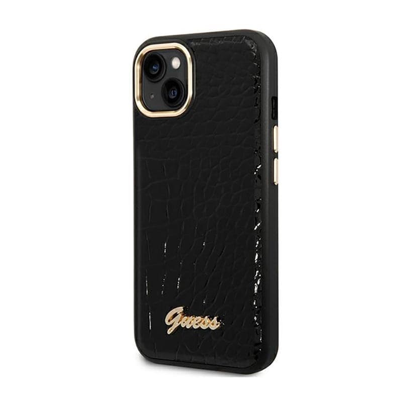 Guess Croco Collection - Case for iPhone 14 Plus (Black) - 2