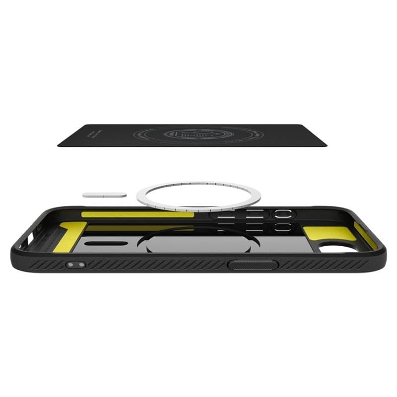 Spigen Rugged Armor Mag MagSafe - Custodia per iPhone 17e / 16e (nero opaco) - 8