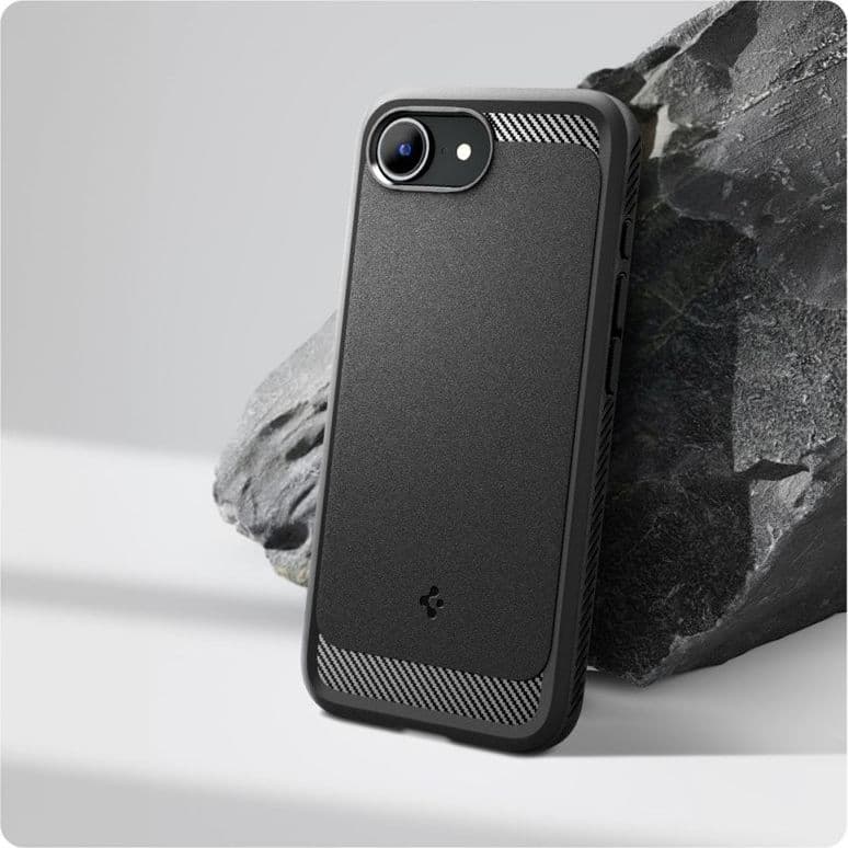 Spigen Rugged Armor Mag MagSafe - Custodia per iPhone 17e / 16e (nero opaco) - 10