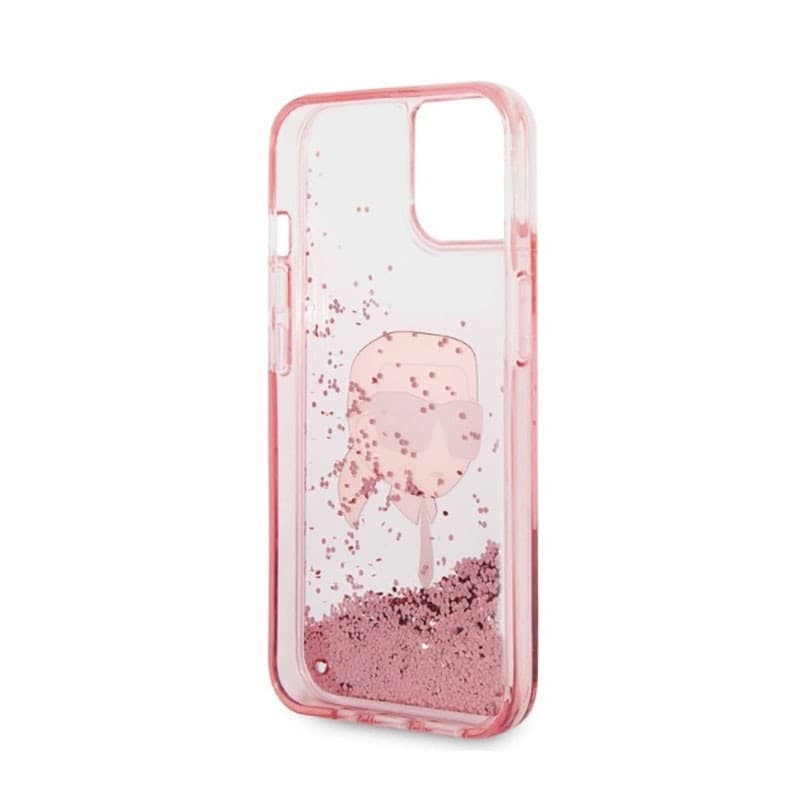 Karl Lagerfeld Liquid Glitter NFT Karl's Head - Case for iPhone 14 Plus (Pink) - 7
