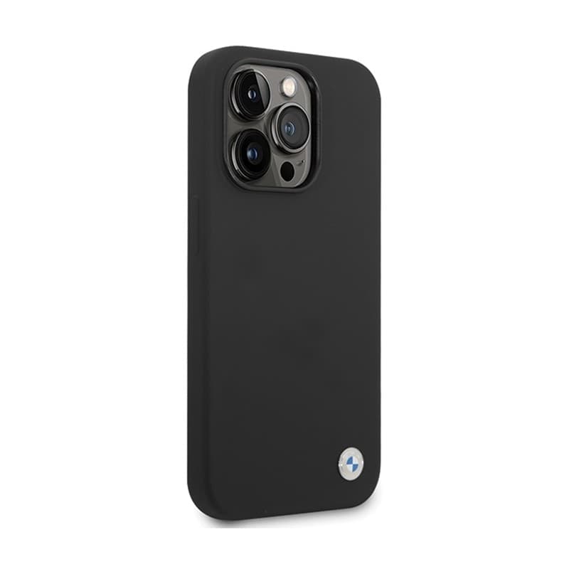 BMW Silicone Metal Logo - Case for iPhone 15 Pro Max (Black) - 4