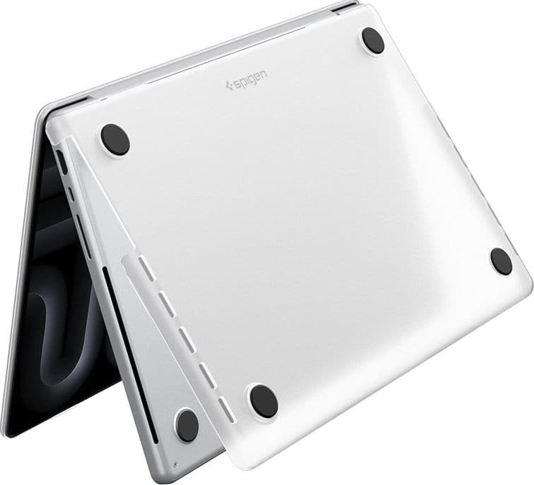 Spigen AirSkin - Custodia per MacBook Pro 16" (M5/M4/M3/M2/M1/2026-2021) (Trasparente satinato) - 3