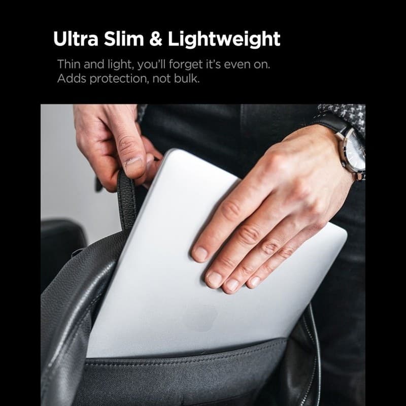 Spigen AirSkin - Custodia per MacBook Pro 16" (M5/M4/M3/M2/M1/2026-2021) (Trasparente satinato) - 7