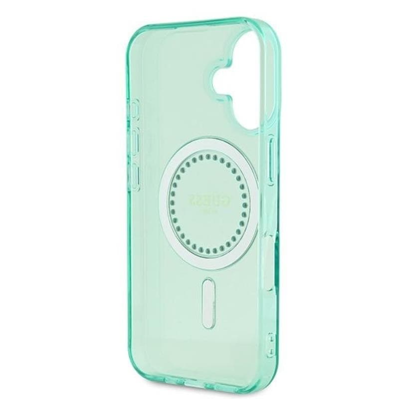 Guess IML Rhinestones MagSafe - Case for iPhone 16 Plus (Green) - 7