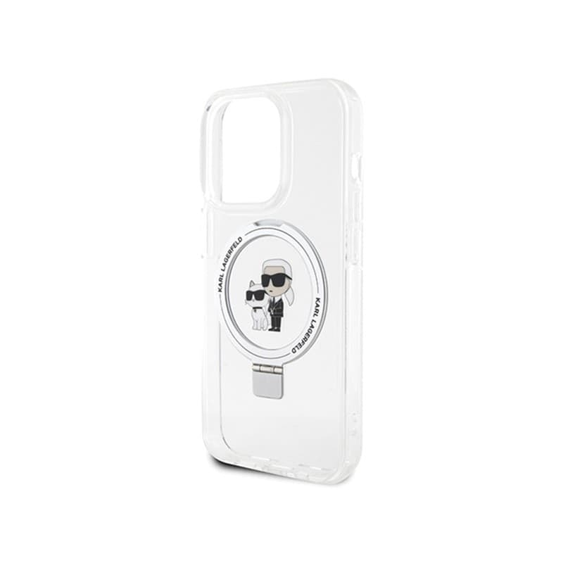 Karl Lagerfeld Ring Stand Karl & Choupette MagSafe - iPhone 14 Pro Case (white) - 6