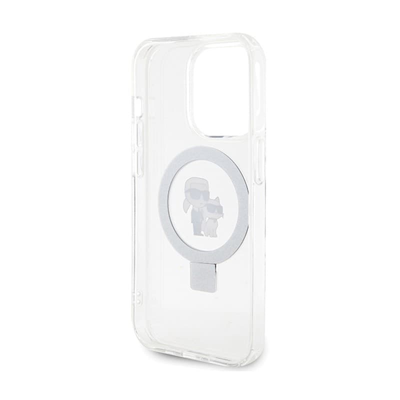 Karl Lagerfeld Ring Stand Karl & Choupette MagSafe - iPhone 14 Pro Case (white) - 7