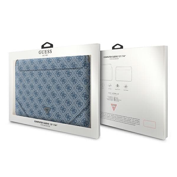 Guess 4G Uptown Triangle Logo Sleeve - Notebook Case 13" / 14" (Blue) - 4