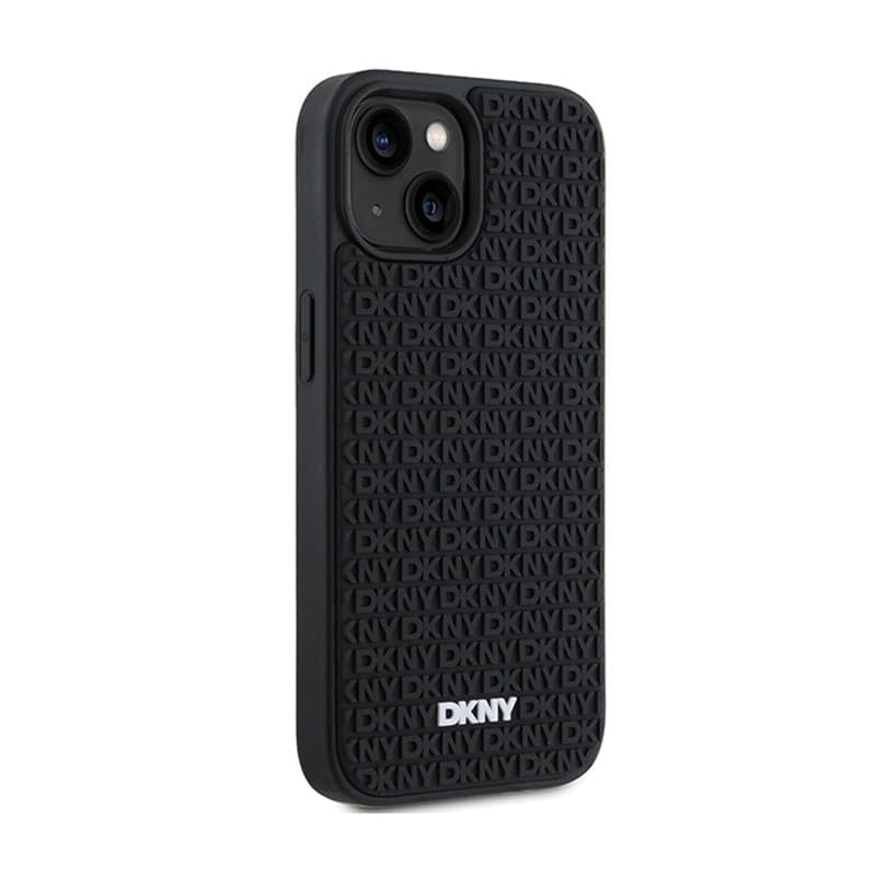 DKNY 3D Rubber Repeat Pattern - Case for iPhone 15 / 14 / 13 (Black) - 4