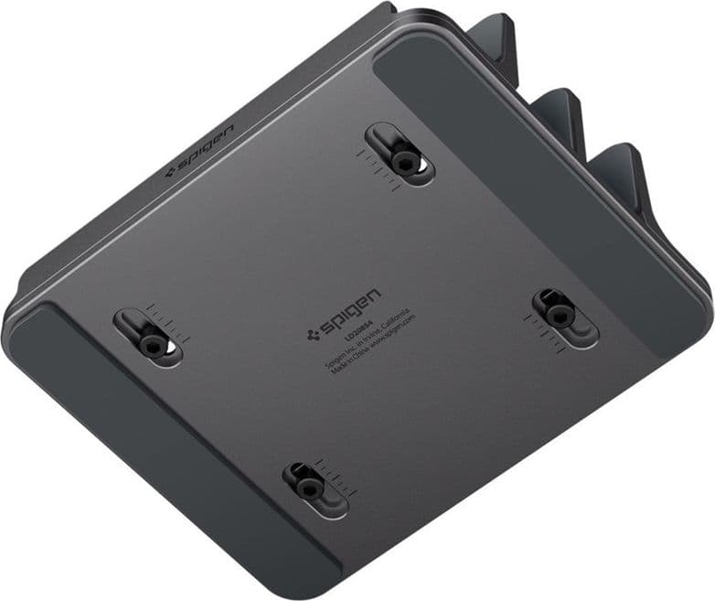 Supporto verticale per laptop Spigen LD208S4 – Organizer/supporto in alluminio per 4 dispositivi (grigio siderale) - 3