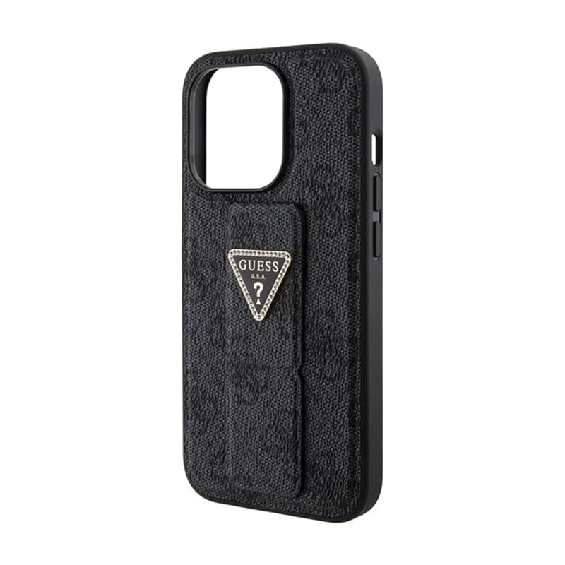 Guess Grip Stand 4G Triangle Strass Logo - iPhone 15 Pro Max Case (black) - 7
