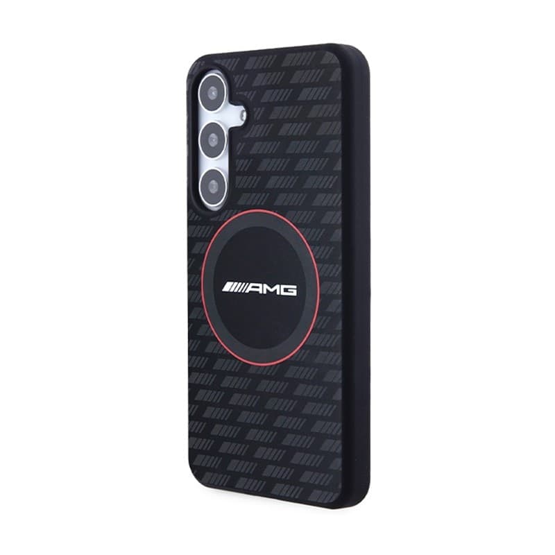 AMG Silicone Carbon Pattern MagSafe - Case for Samsung Galaxy S24 (black) - 2