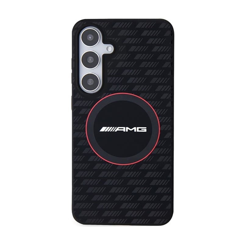 AMG Silicone Carbon Pattern MagSafe - Case for Samsung Galaxy S24 (black) - 3