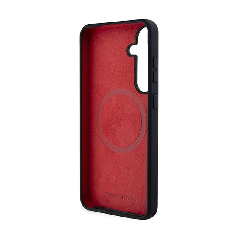 AMG Silicone Carbon Pattern MagSafe - Case for Samsung Galaxy S24 (black) - 7