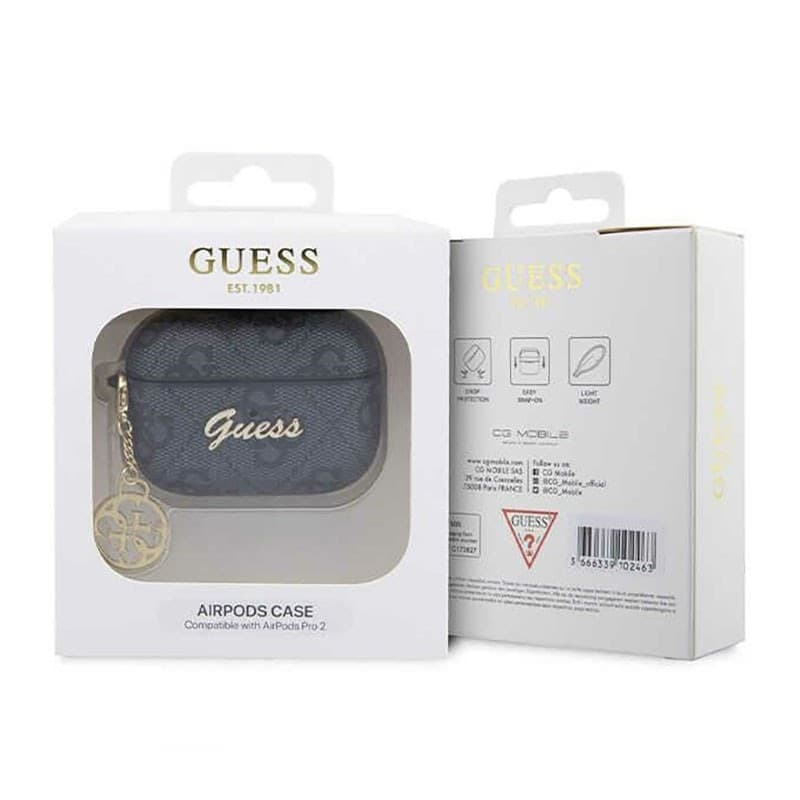 Guess 4G Charm Collection - Case for Apple AirPods Pro 2 (Black) - 4