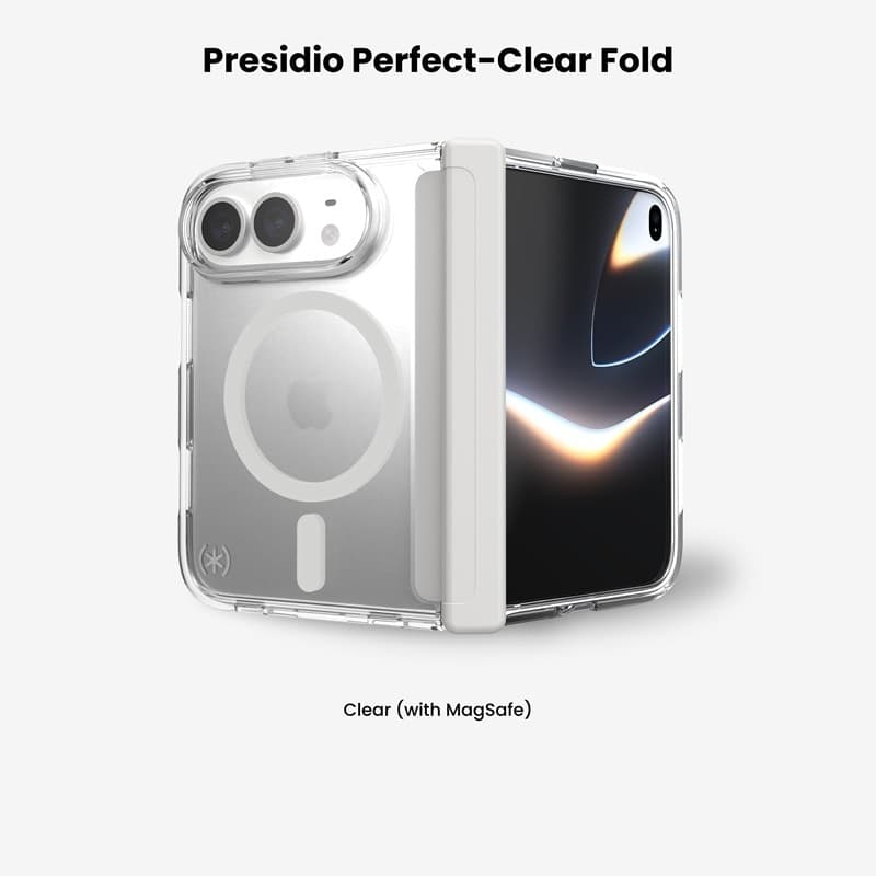 Speck Presidio Perfect Clear MagSafe - iPhone Fold Case (Clear) - 7