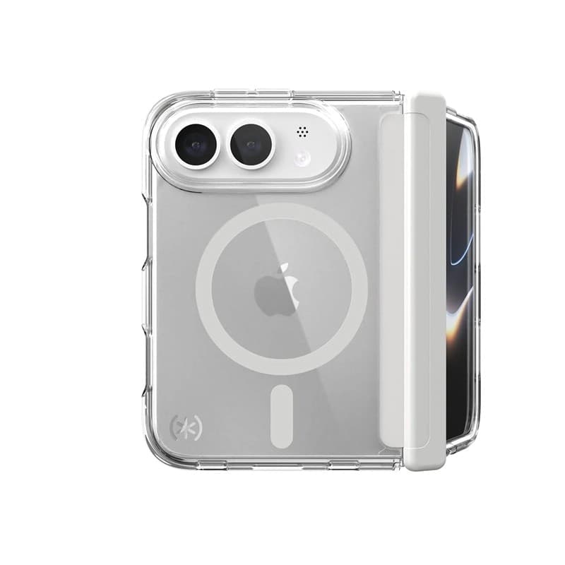 Speck Presidio Perfect Clear MagSafe - iPhone Fold Case (Clear) - 8