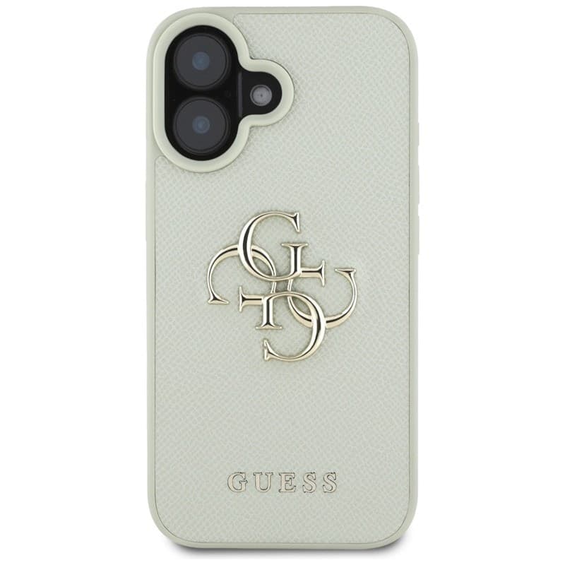 Guess Grained Big 4G Logo Small Classic Logo - Case for iPhone 16 (green) - 3