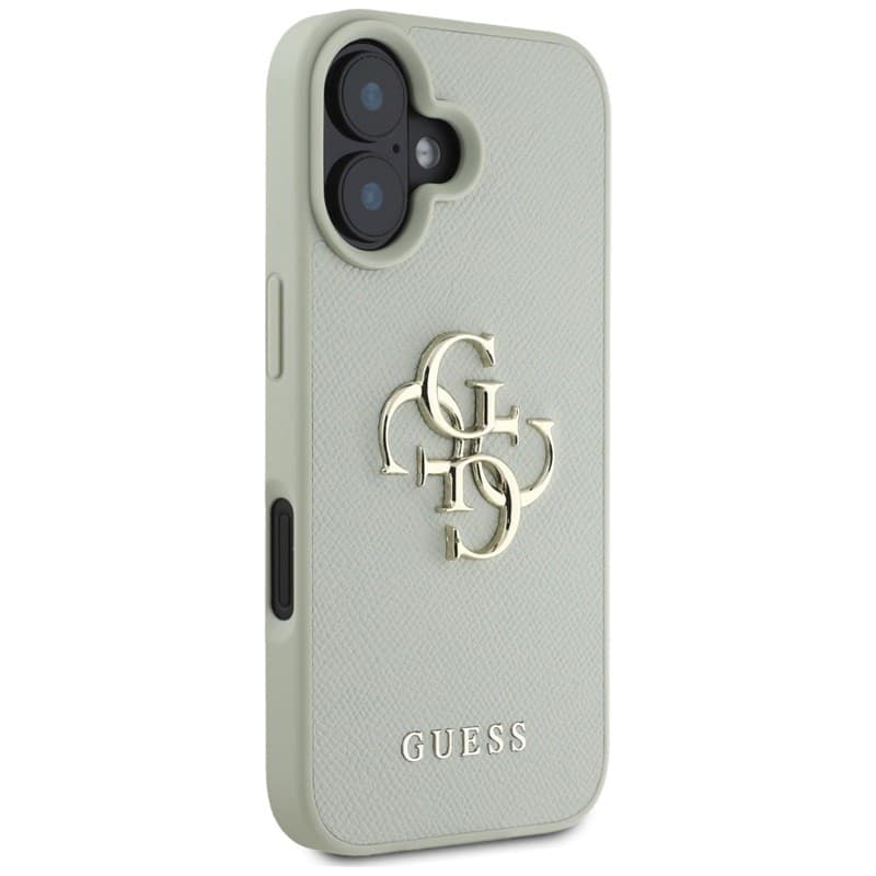 Guess Grained Big 4G Logo Small Classic Logo - Case for iPhone 16 (green) - 4
