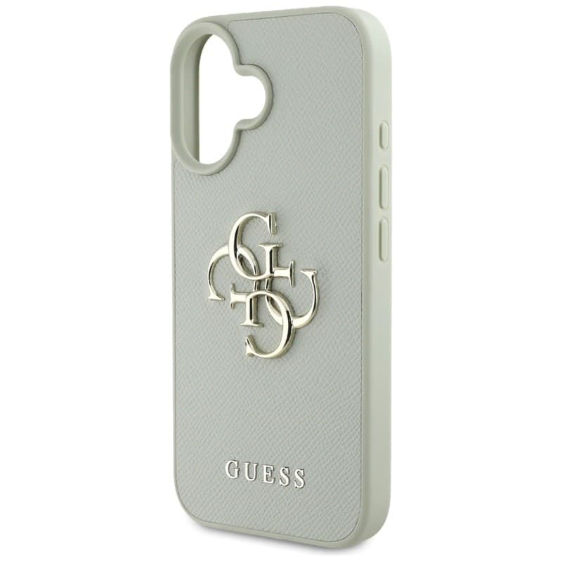 Guess Grained Big 4G Logo Small Classic Logo - Case for iPhone 16 (green) - 6