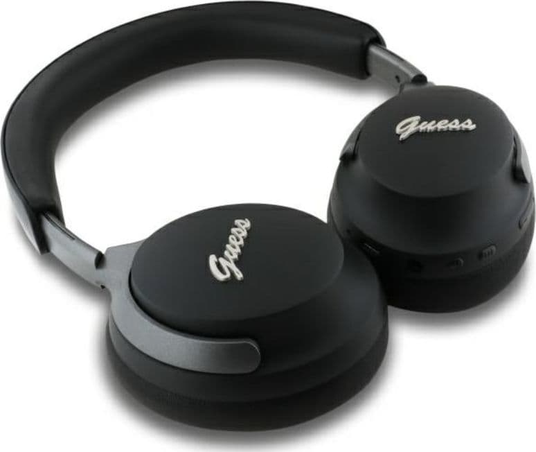 Guess Metal Script Logo - Wireless Over-Ear Bluetooth Headphones ANC + ENC (black) - 4