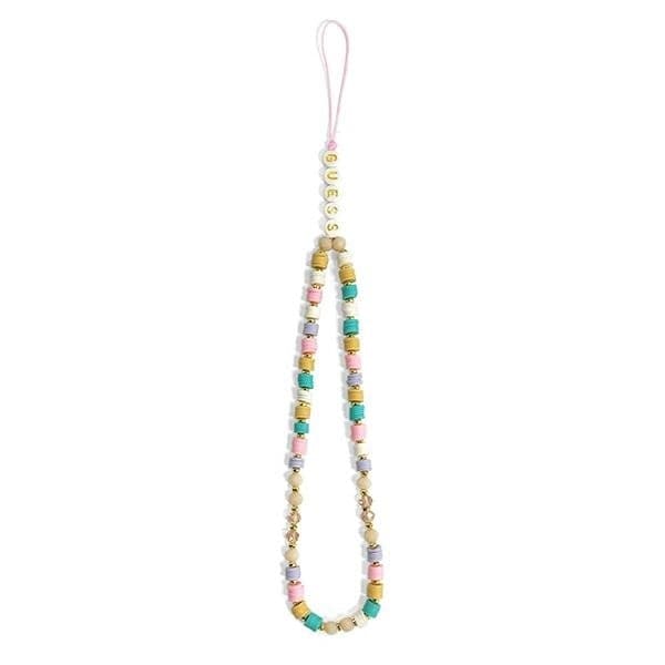 Guess Phone Strap Beads Heishi Flower Pink - 2