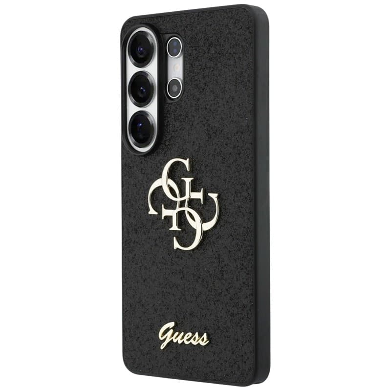 Guess Fixed Glitter Big 4G Metal Logo - Custodia per Samsung Galaxy S26 Ultra (Nero) - 2