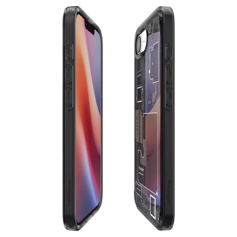 Spigen Ultra Hybrid Mag MagSafe - Custodia per iPhone 17e / 16e (Zero One Black) - 7