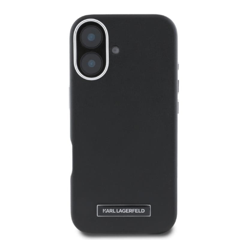 Karl Lagerfeld FW Metal Plate MagSafe - Case for iPhone 16 (black) - 2