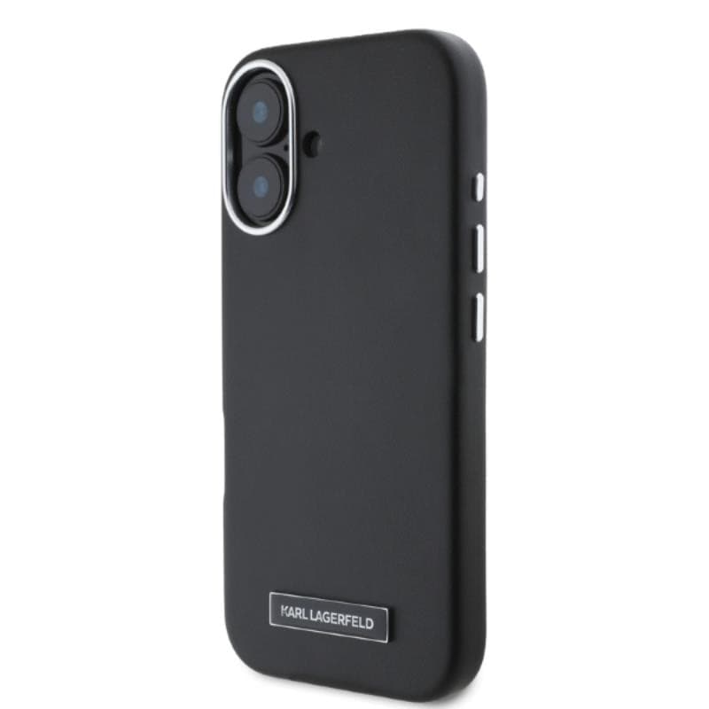 Karl Lagerfeld FW Metal Plate MagSafe - Case for iPhone 16 (black) - 3