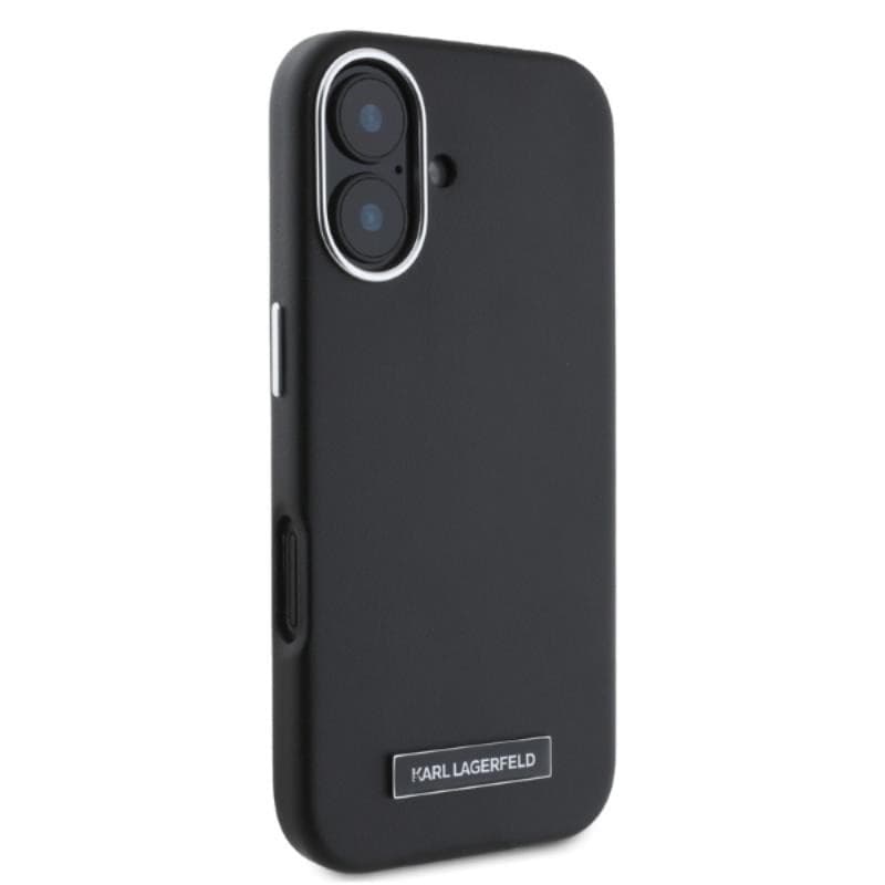 Karl Lagerfeld FW Metal Plate MagSafe - Case for iPhone 16 (black) - 4