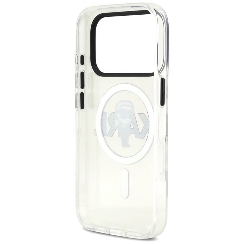 Karl Lagerfeld IML Karl Sketch Logo MagSafe - Custodia per iPhone 17 Pro (trasparente) - 7