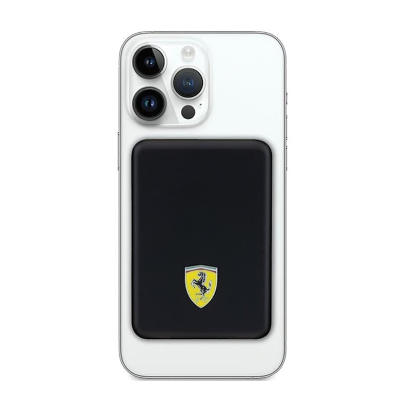 Ferrari Metal Logo MagSafe - Induction Power Bank 5000 mAh 15W MagSafe (Black) - 2